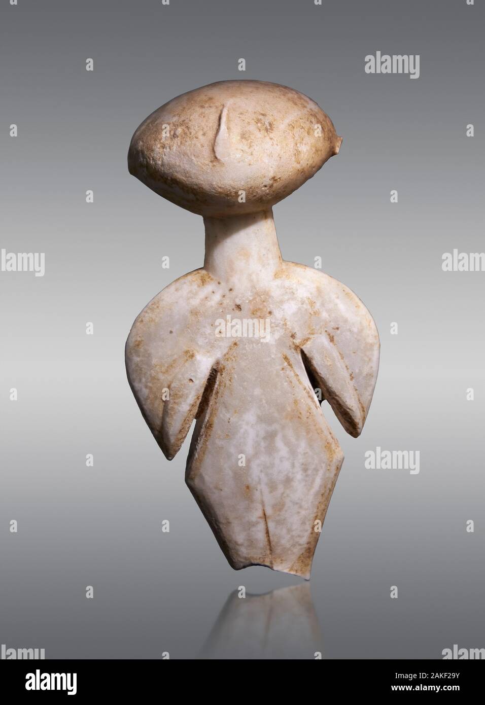 Ancient Greek Cycladic figurine, Kilia type ('stargazer'). Kilia ...