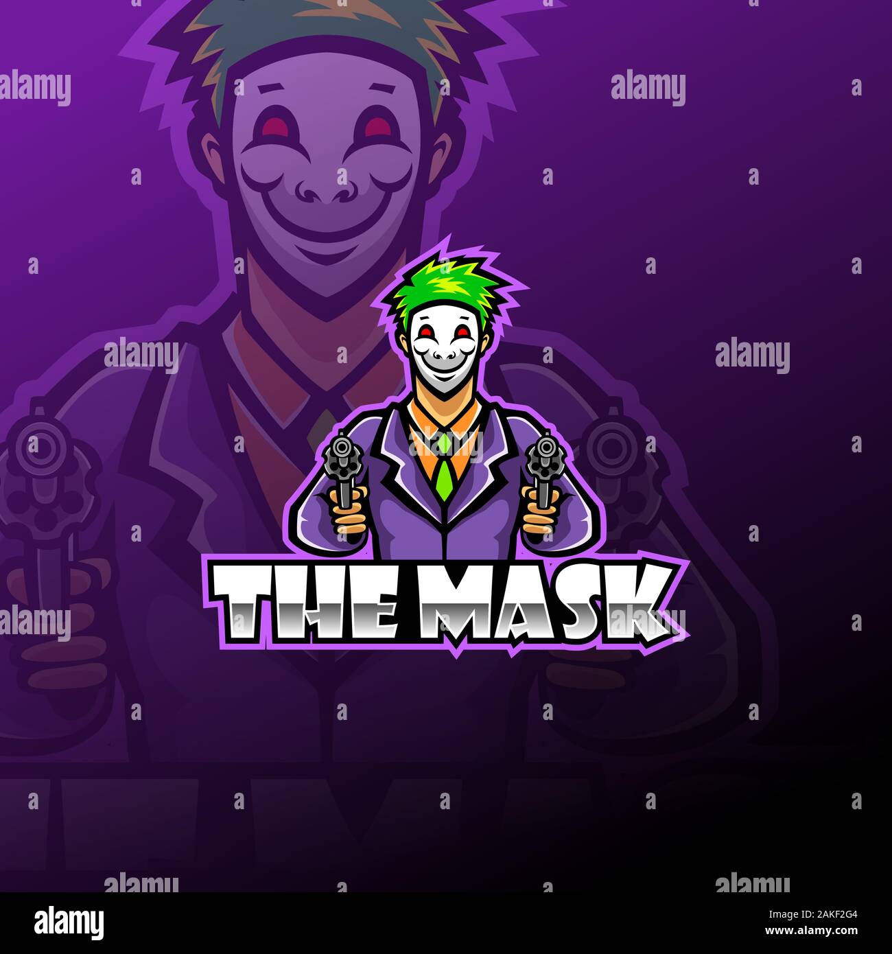 Premium Vector  Crazy gamer. joker gamer concept. e-sport logo - vector  illustration