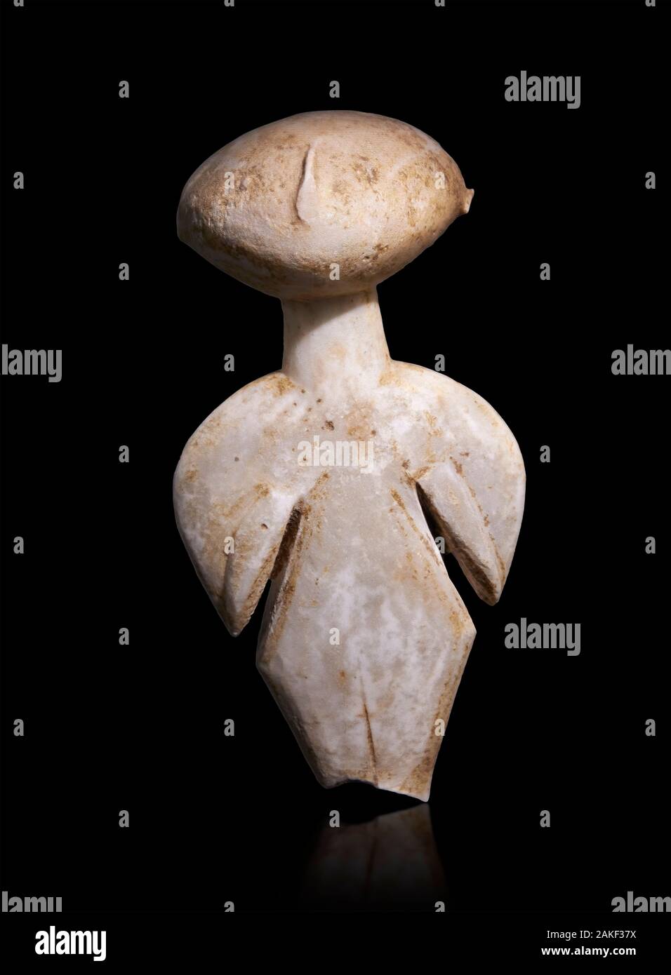 Ancient Greek Cycladic figurine, Kilia type ('stargazer'). Kilia ...