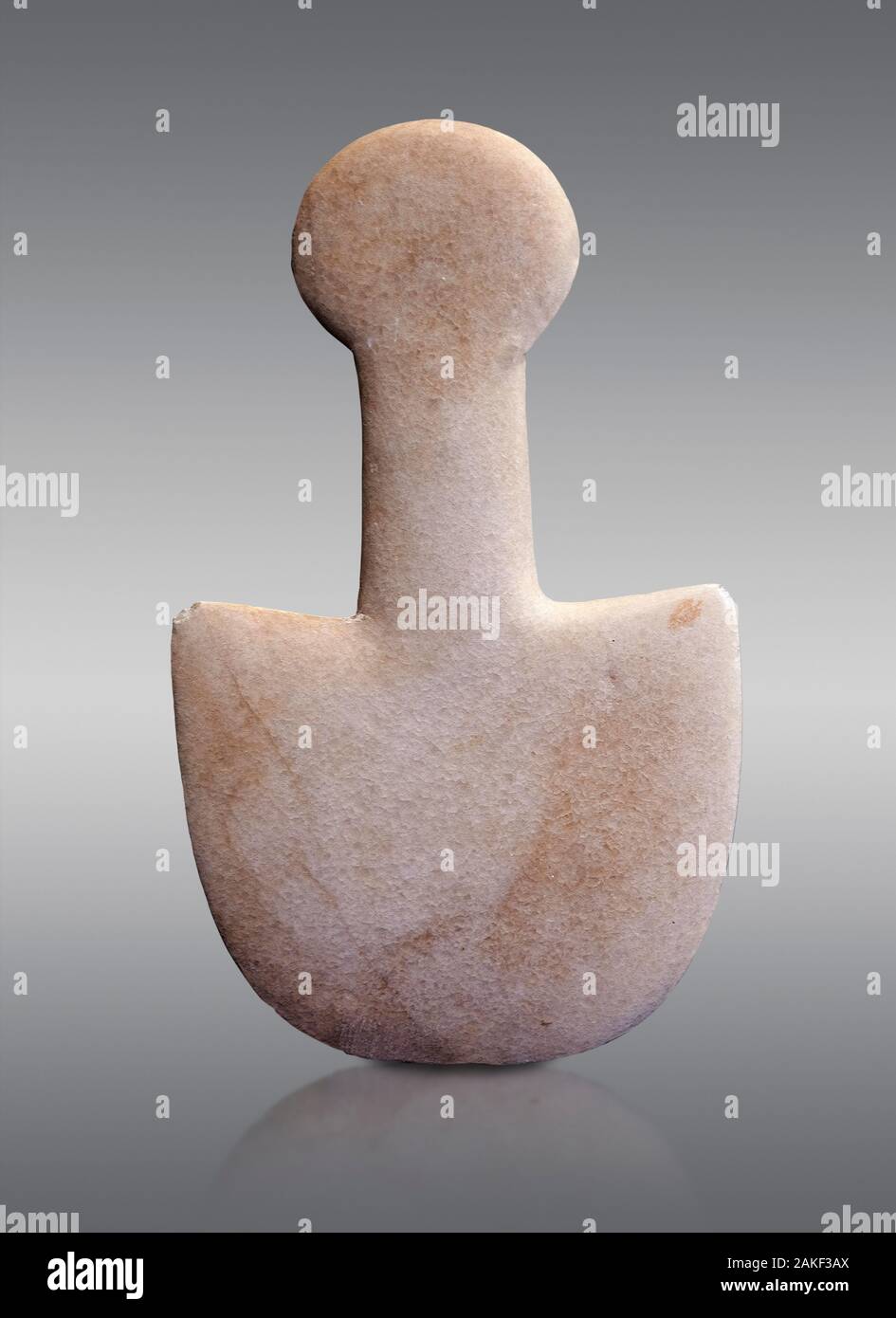 Ancient spade shaped schematic figure from the Pelos phase, probably ...