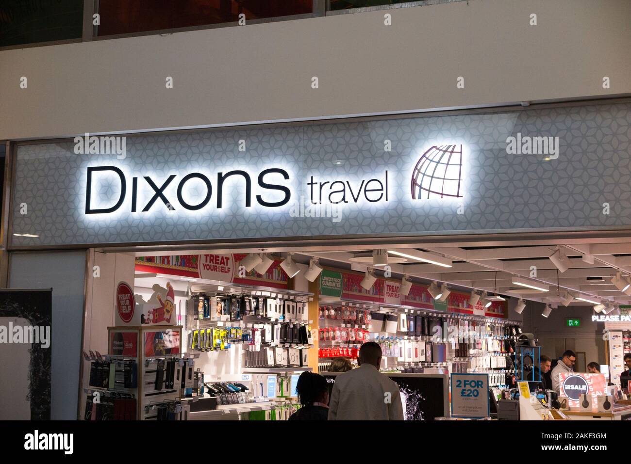 Dixons Travel shop / airside retail store at Gatwick airport North