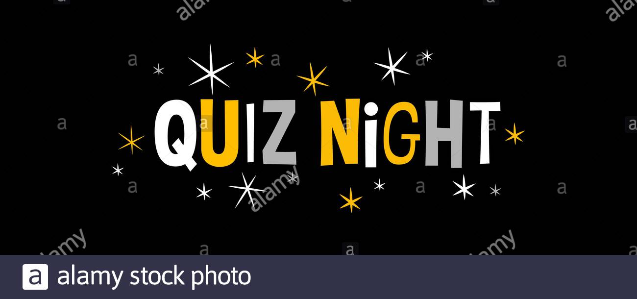 Quiz Night On Black Banner Stock Vector Art Illustration Vector