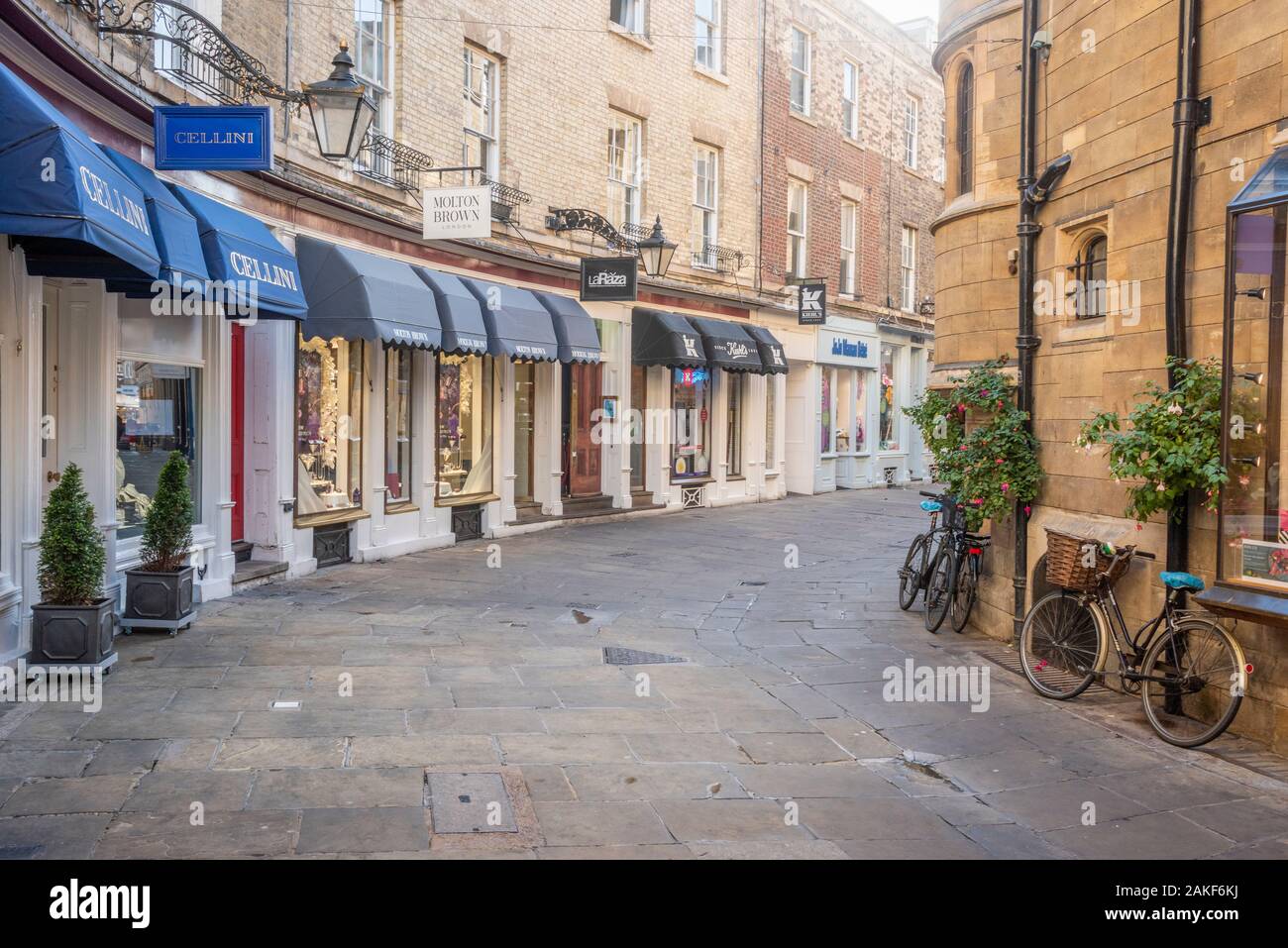 UK, England, Cambridgeshire, Cambridge, Trinity Street, Rose Crescent Stock Photo