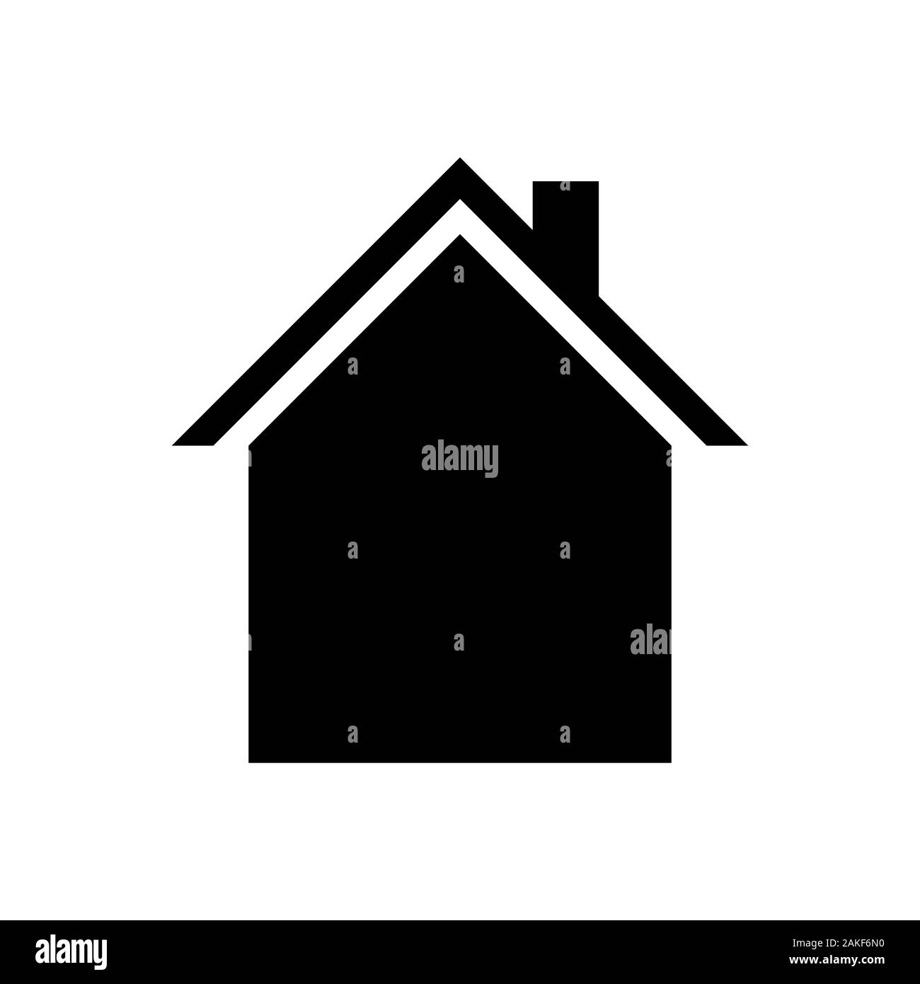 House icon Vector simple flat logo symbol Stock Vector Image & Art - Alamy