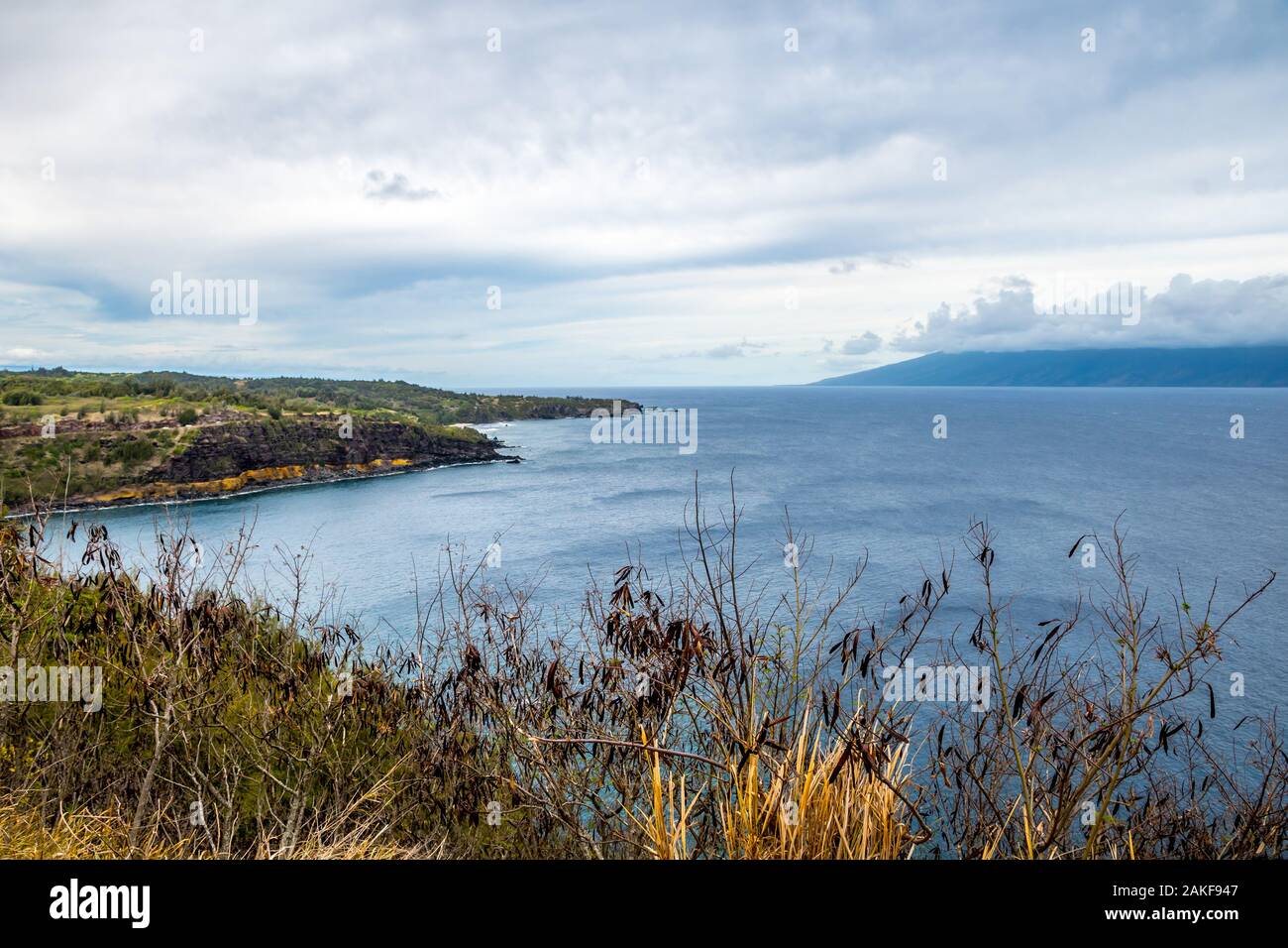 A gorgeous view of the natural landscape in Maui, Hawaii Stock Photo