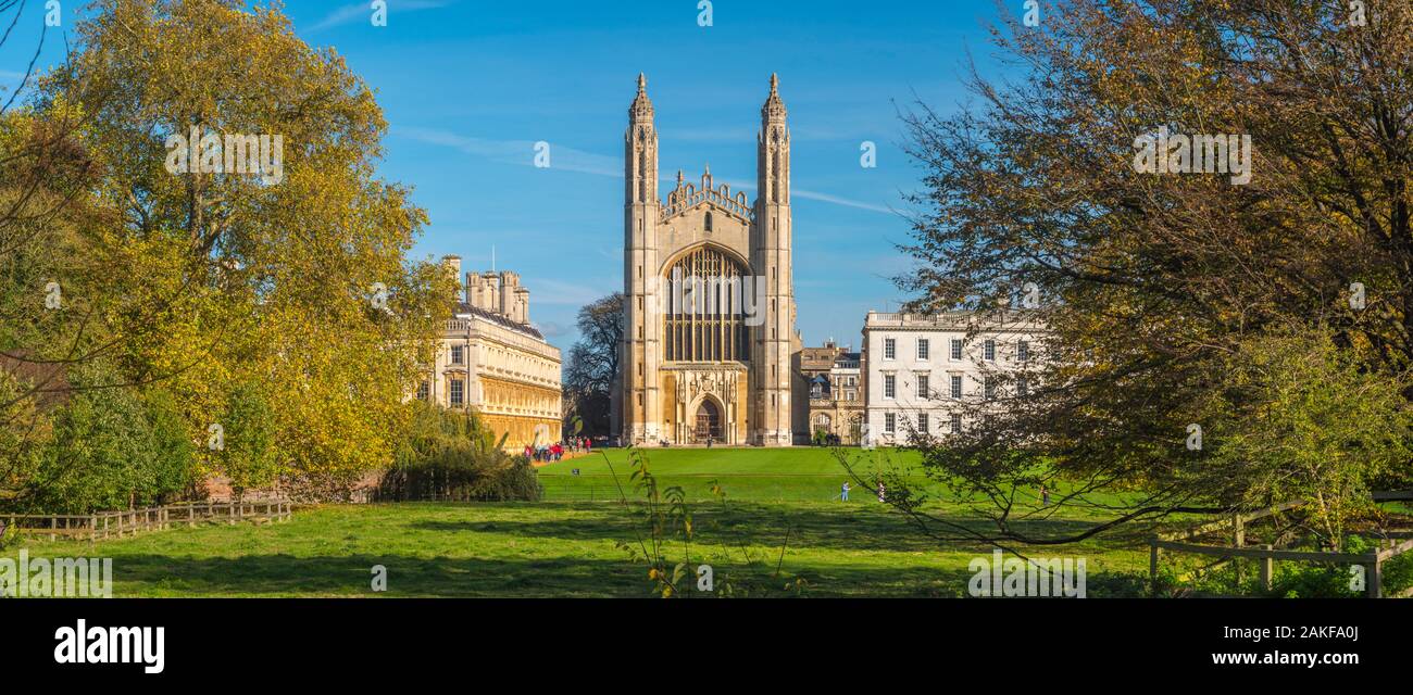 UK, England, Cambridgeshire, Cambridge, King's College, King's College Chapel Stock Photo