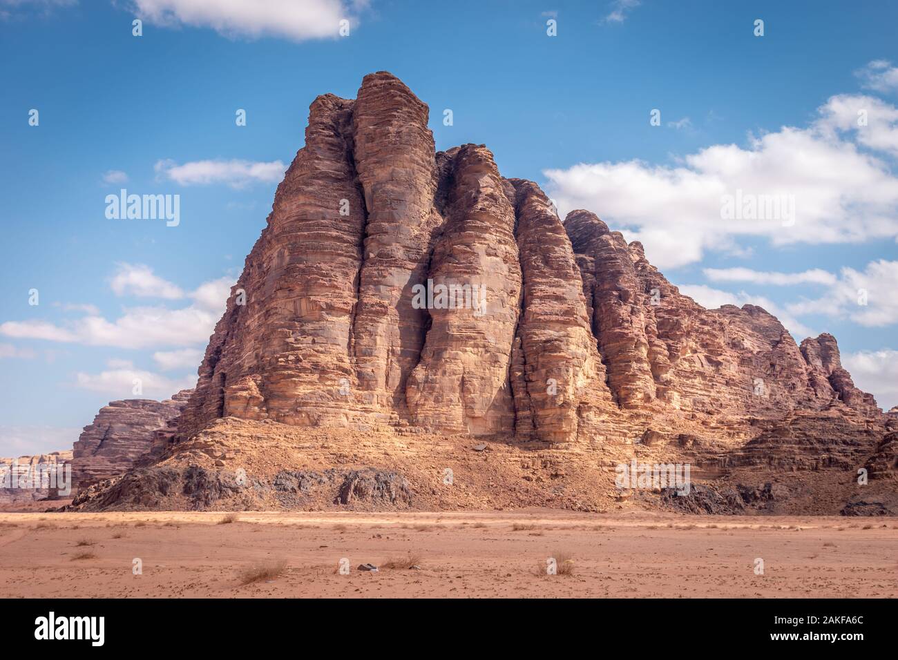Rocks in Wadi Rum desert, Jordan, Middle East Stock Photo