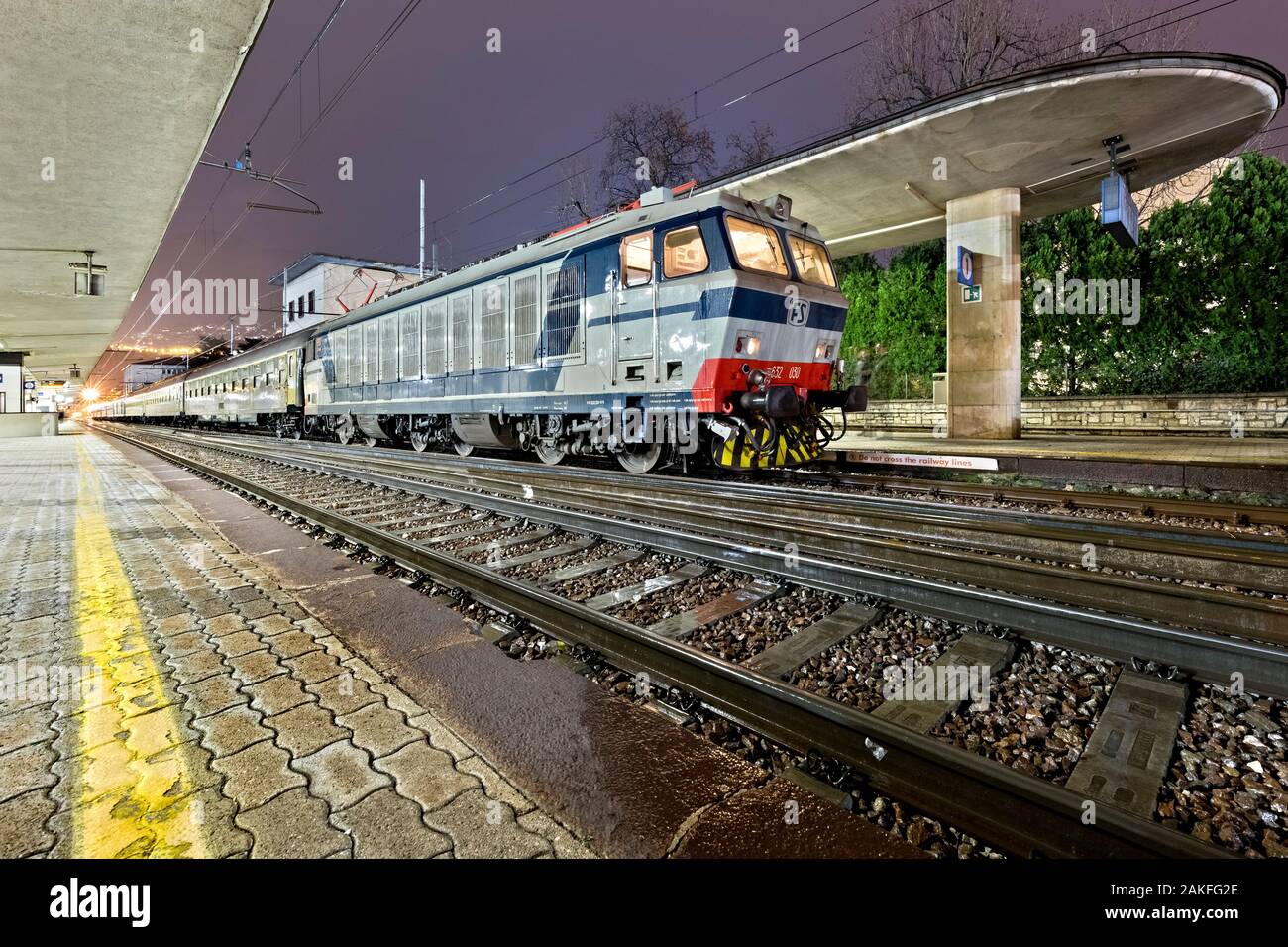 FS E632 at Trento station. Trentino, Italy Stock Photo Alamy