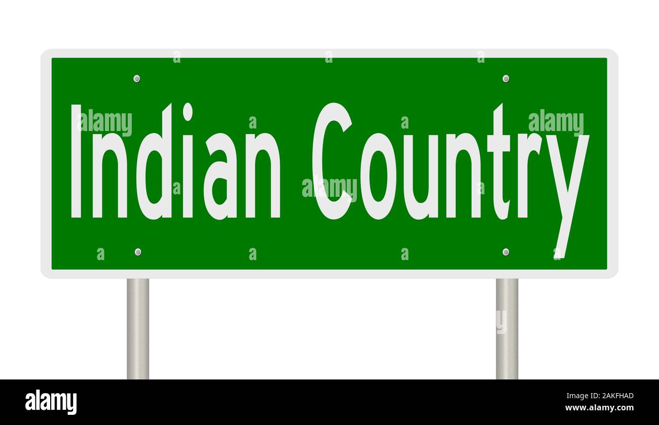 Indian reservation road sign Cut Out Stock Images & Pictures - Alamy