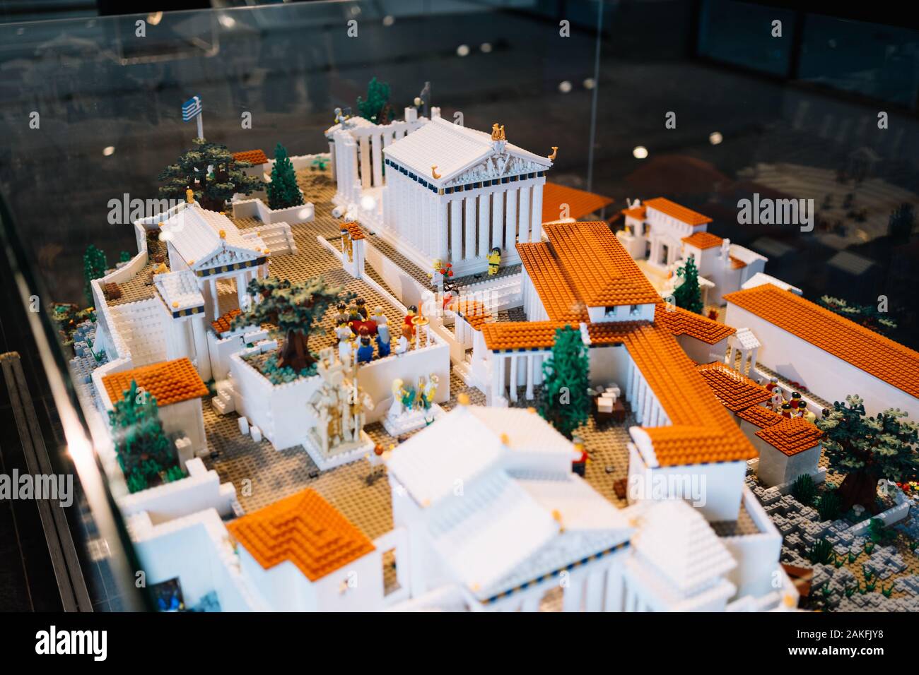 Athens, Greece - Dec 22, 2019: lego miniatur of Acropolis, Exhibition in  The Acropolis Museum in Athens, Greece, Europe Stock Photo - Alamy