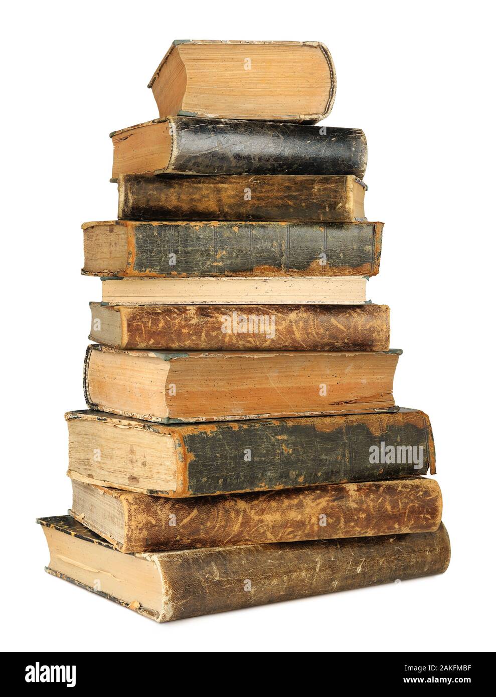 Stack Of Antique Books On A Shelf High-Res Stock Photo - Getty Images