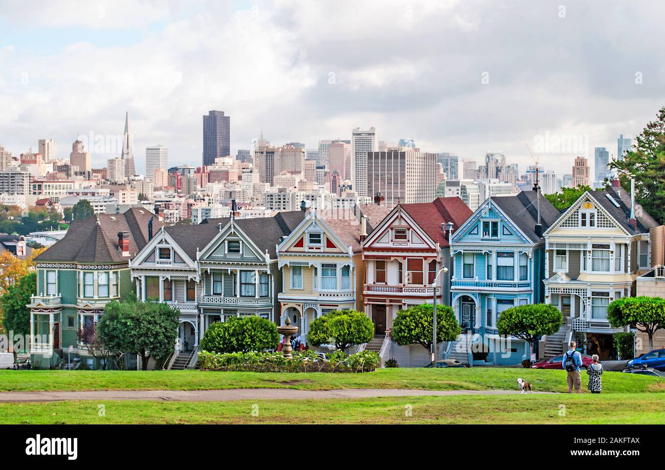 Painted Ladies, a series of multicoloured painted wooden houses in San