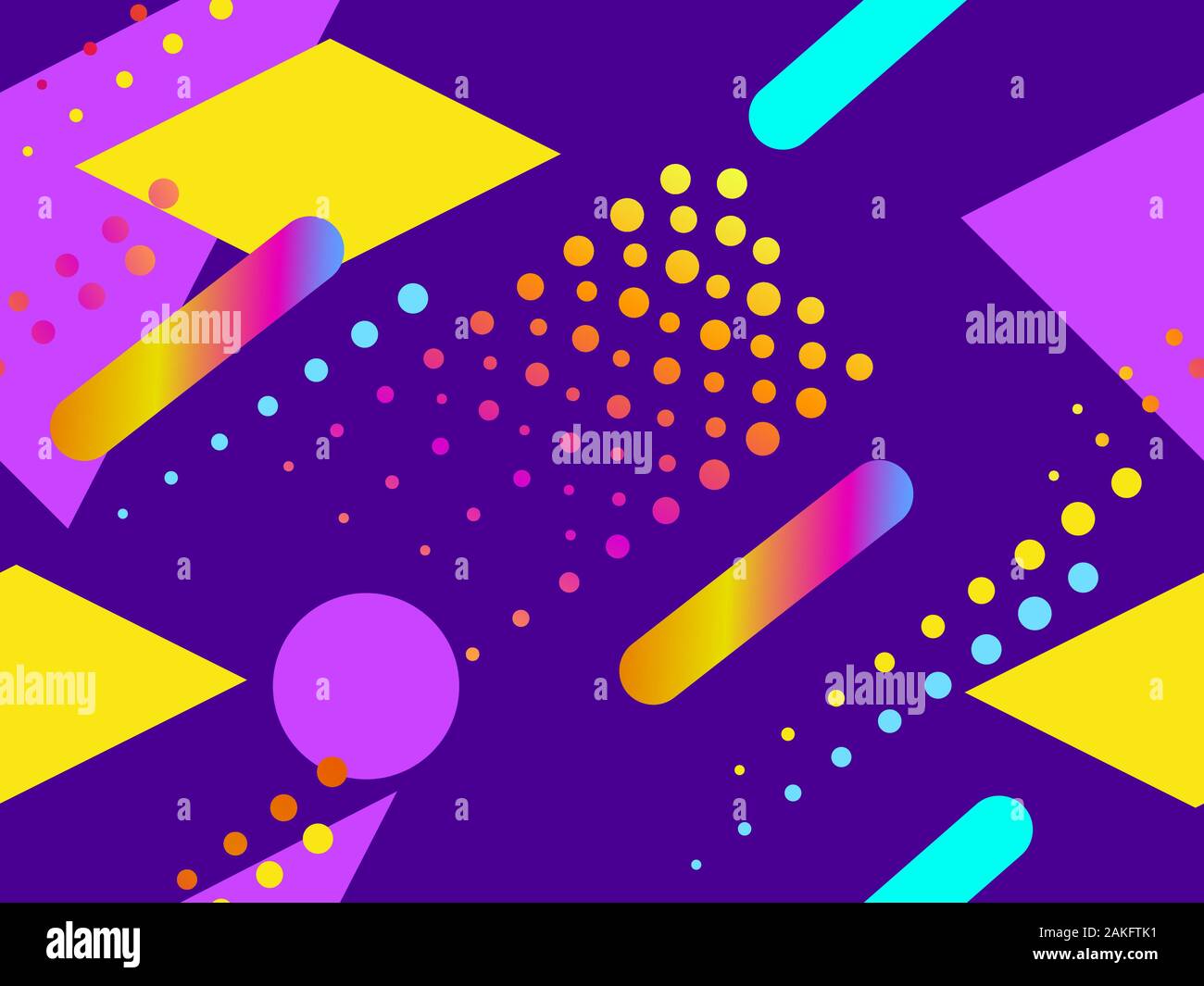 Memphis seamless pattern. Geometric elements memphis in the style of ...