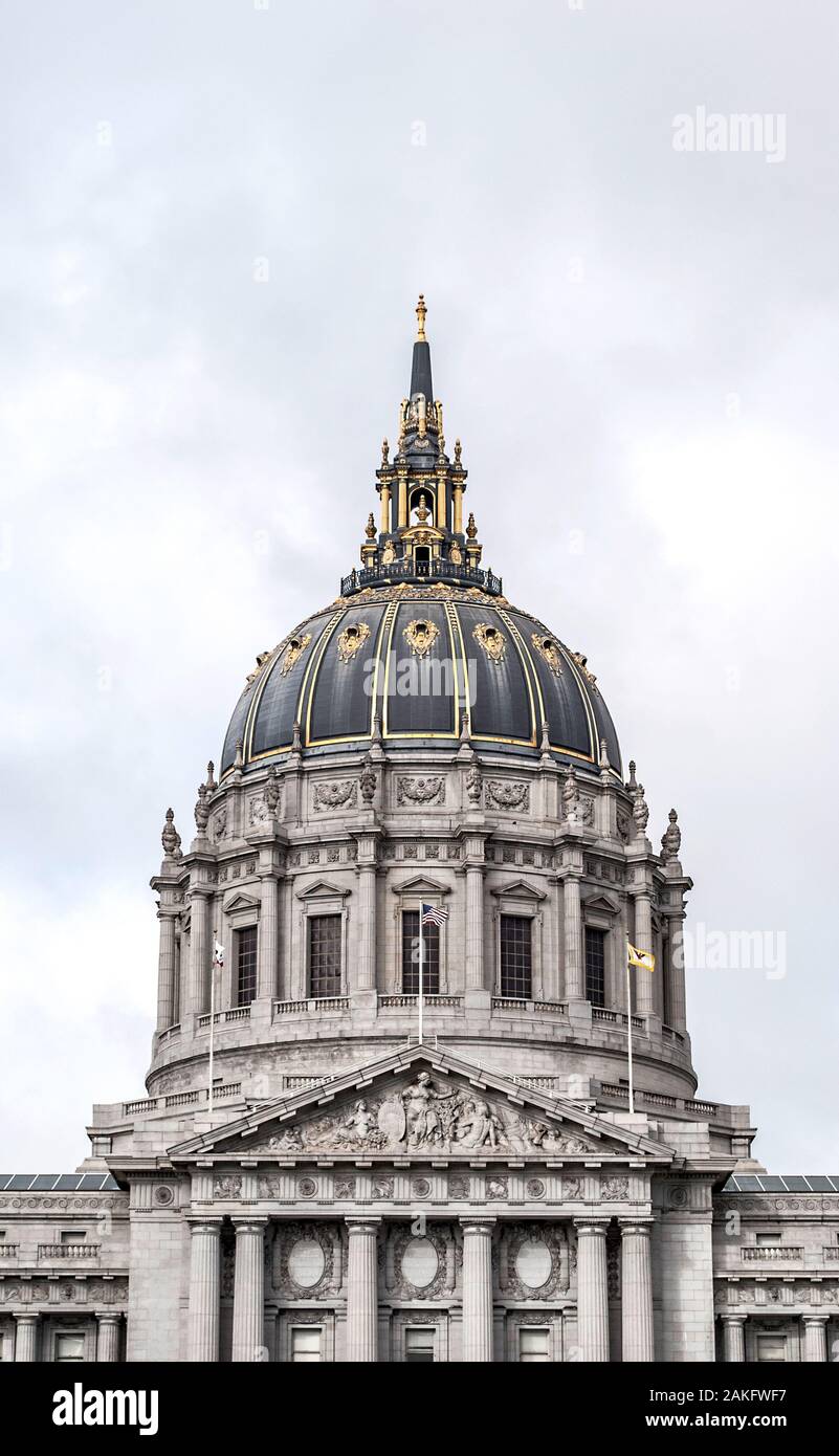 The dome of San Francisco City Hall, California, USA Stock Photo Alamy