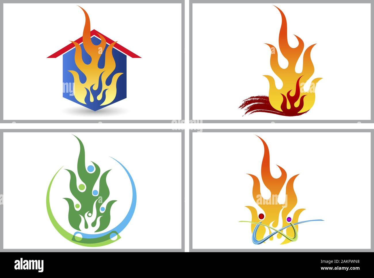 pic Mortgage Burning Clipart https www alamy com fire house logo set image339024932 html