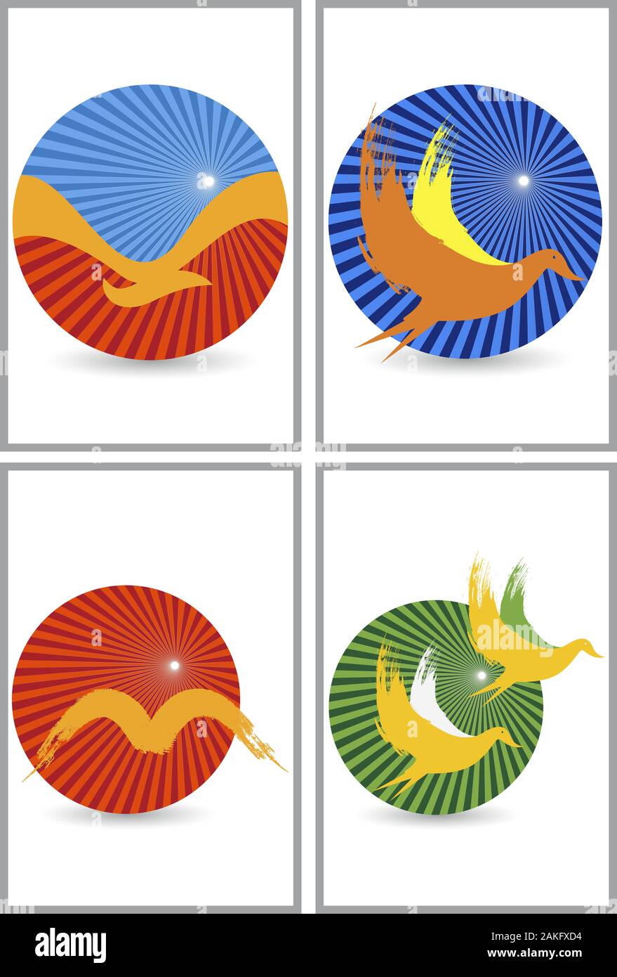 Logogram Bird Bird logos hi-res stock photography and images - Alamy