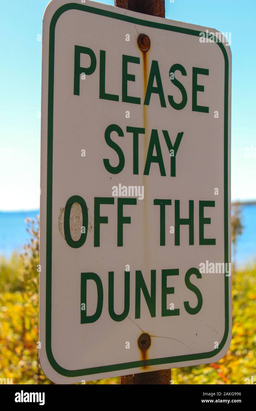 Forbidden dunes Stock Photo