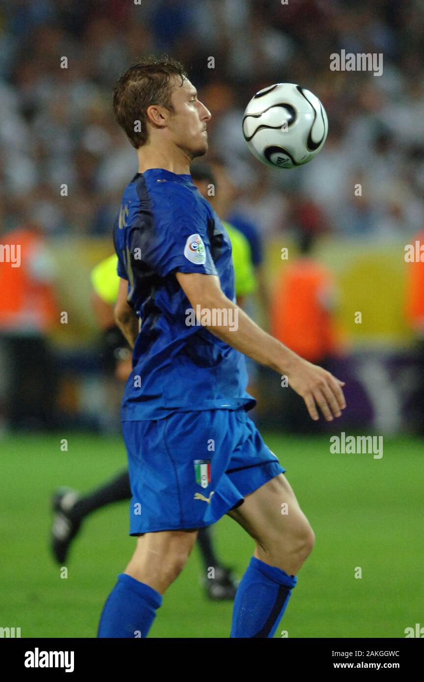 Dortmund Germany, 4 July 2006, FIFA World Cup Germany 2006, Germany-Italy semi-final at the Westfalenstadion:Francesco Totti in action during the match Stock Photo