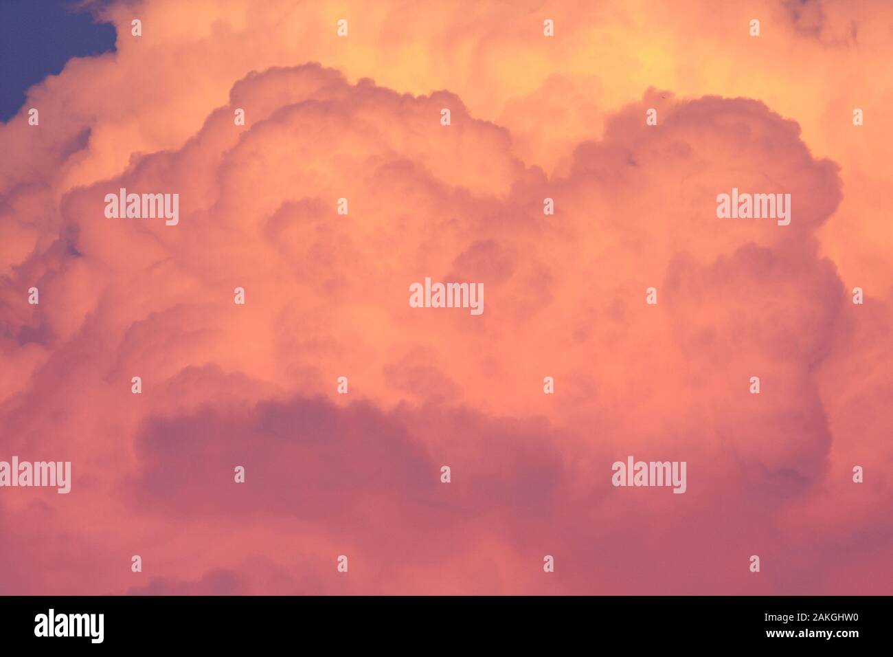 orange cumulus nimbus cloud closeup Stock Photo Alamy