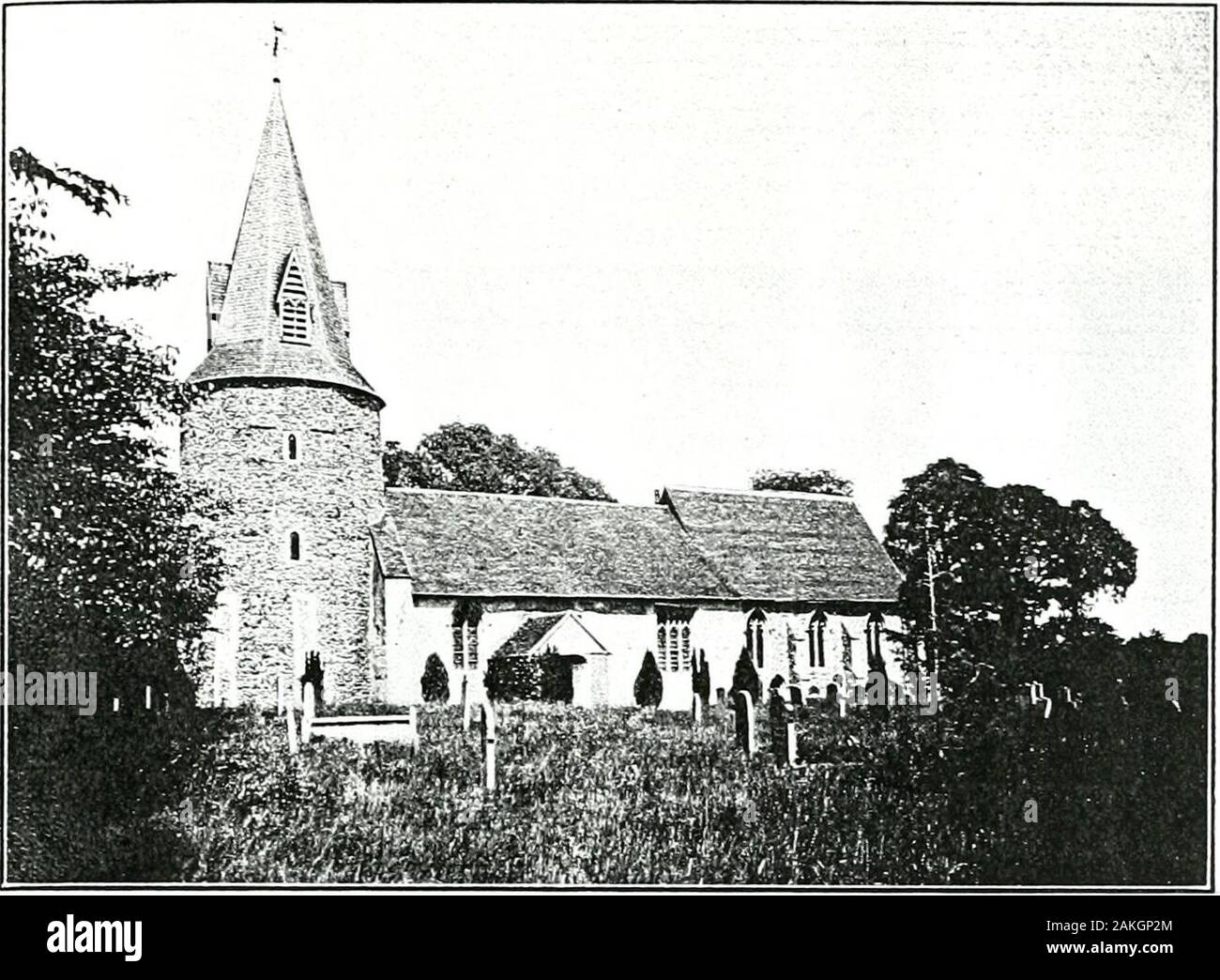 The Kelloggs in the Old world and the New . TEiuoi; OF ST. yi and all saints church, DKBDEN. exglaxd.. ST. :^rAr!Y s CHriiCii, great leighs, exglaxd. Stock Photo