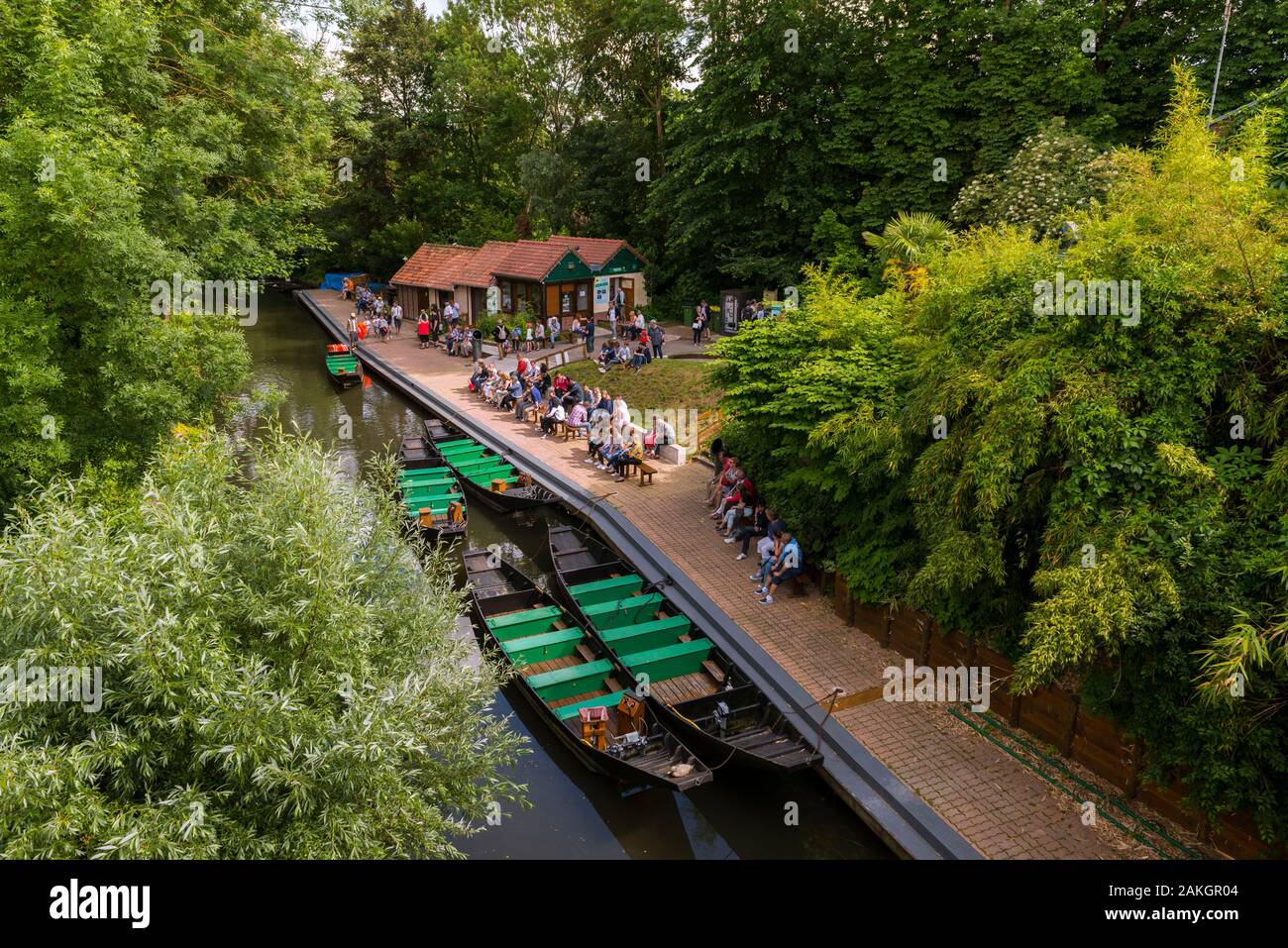 France, Somme, Amiens, the hortillonnages of Amiens are a set of