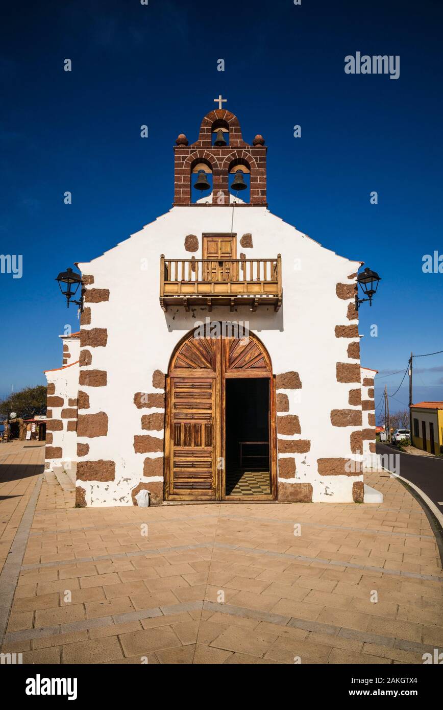 Spain, Canary Islands, La Palma Island, Las Tricias, Nuestra Senora de  Carmen church Stock Photo - Alamy