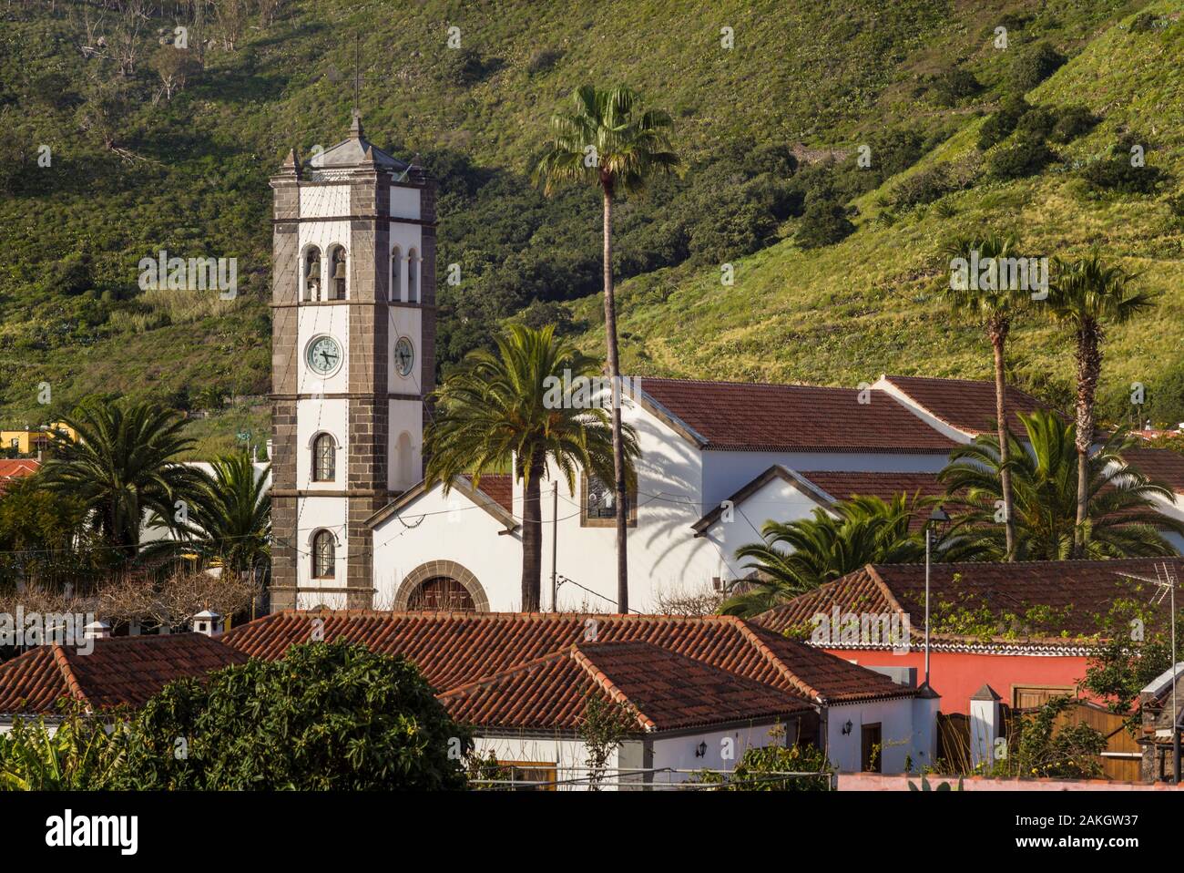Spain, Canary Islands, Tenerife Island, Tegueste, Iglesia de San Marcos church Stock Photo