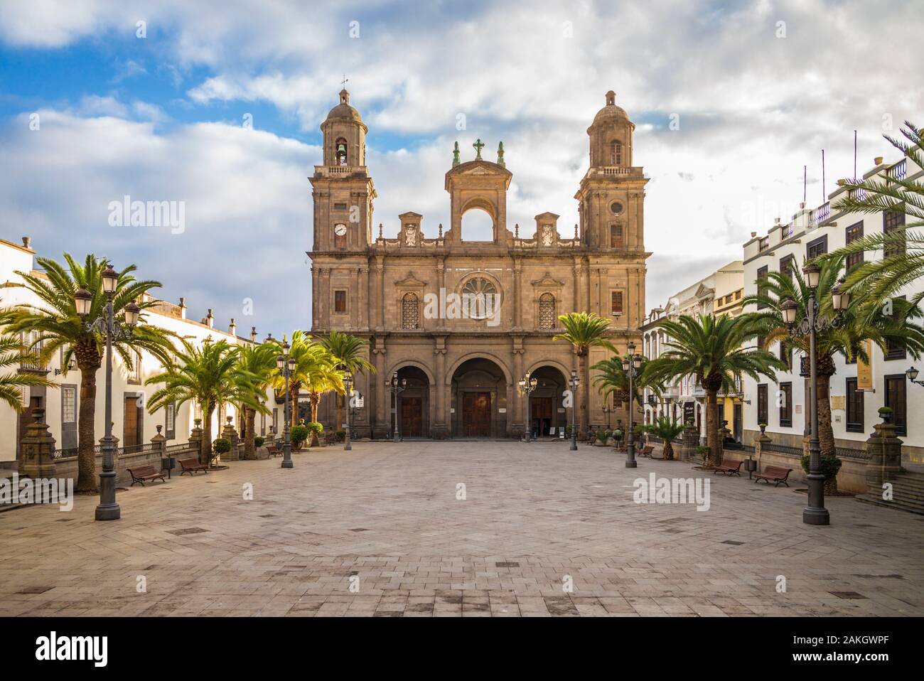 Spain, Canary Islands, Gran Canaria Island, Las Palmas de Gran Canaria, Catedral de Santa Ana, exterior Stock Photo