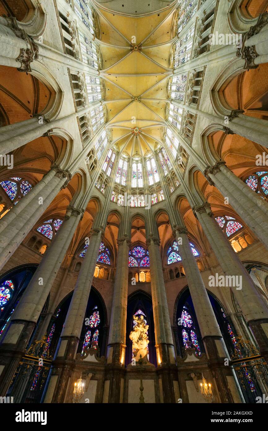 France Oise Beauvais Saint Pierre De Beauvais Cathedral Built Between The 13th And 16th Century Has The Highest Choir In The World 48 5 M Choir Vault Stock Photo Alamy