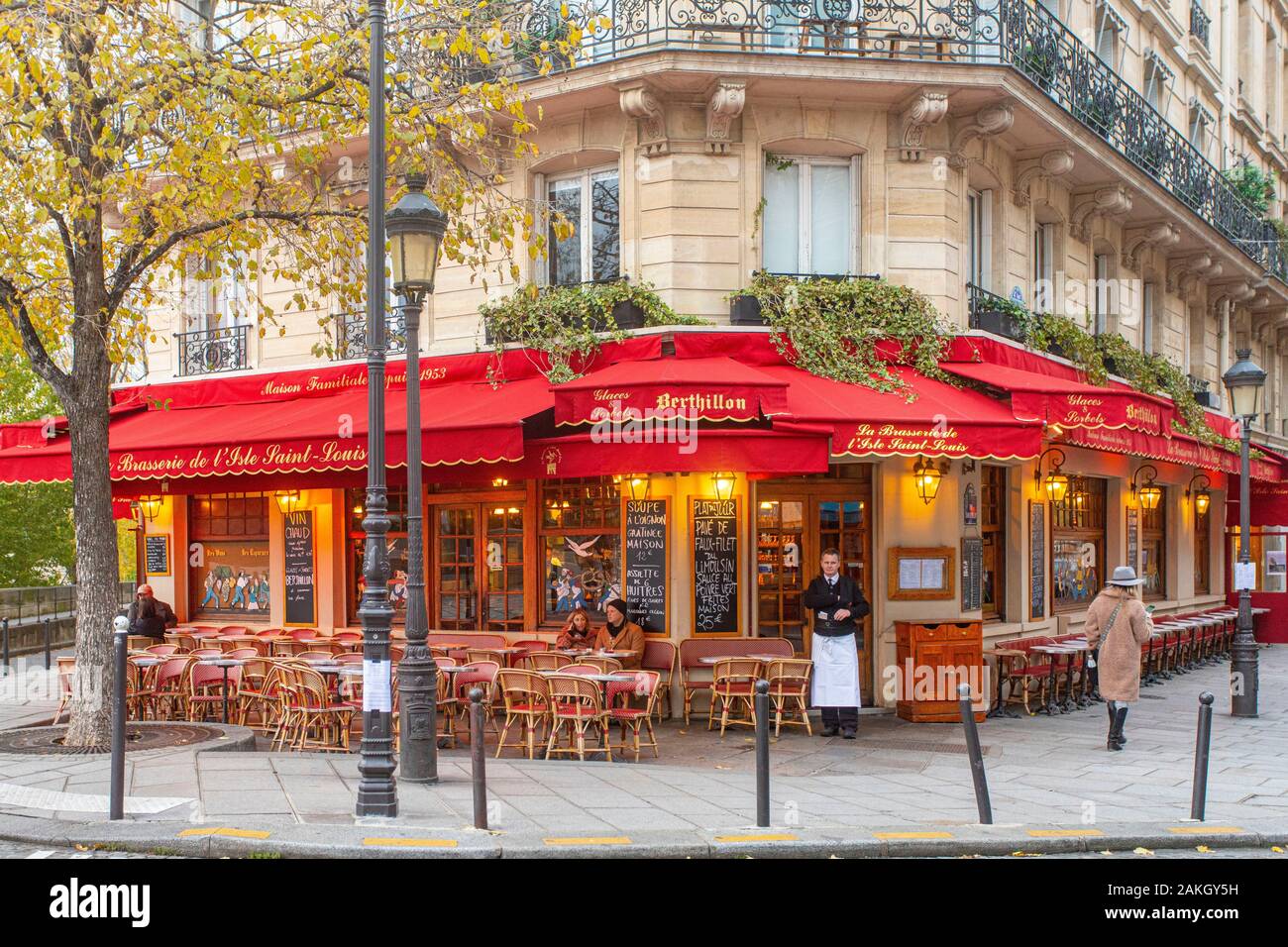 France, Paris, the brewery of Ile Saint Louis Stock Photo