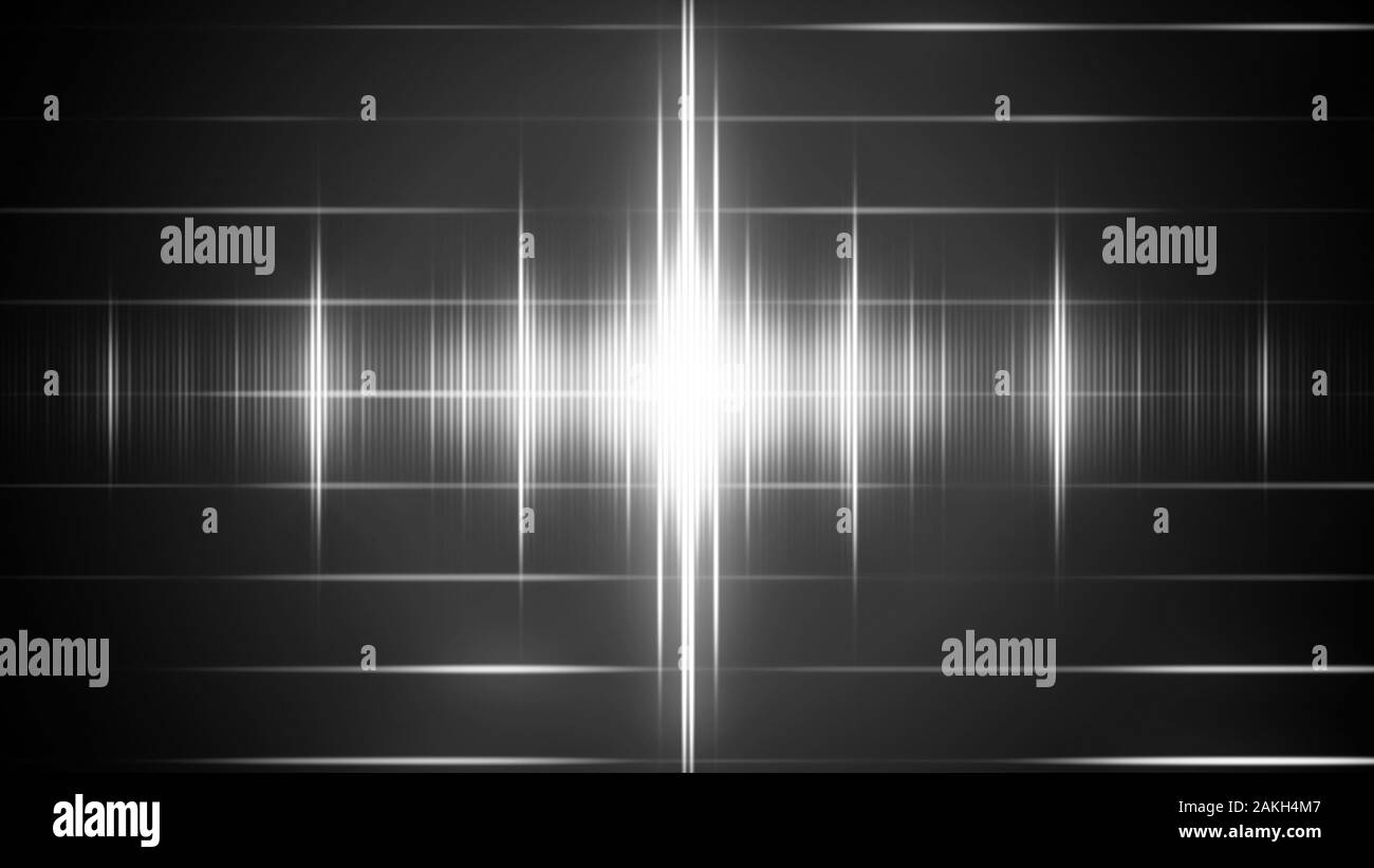 3d illustration of Radio transmission in digital sound form on the