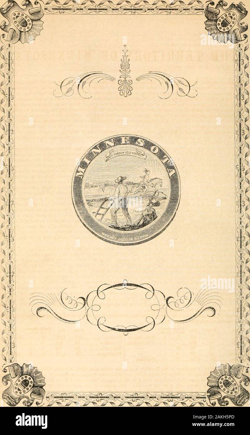 The progress of the United States of America, from the earliest periods, geographical, statistical, and historical . having been found that Michigan had a population greaterthan required by law to enable her to become a State, a convention was ordered, and having convened at Detroil, a con-stitution was framed ; and by an act of Congress, approved 26th January, 1S37, Michigan was declared to be one of theUnited Suites, and admitted into the Union on an equal footing with the original States in all respects whatever. Suec-exsion of Governors.—Territorial, Governors: William Hull, 1805; Lewis Ca Stock Photo