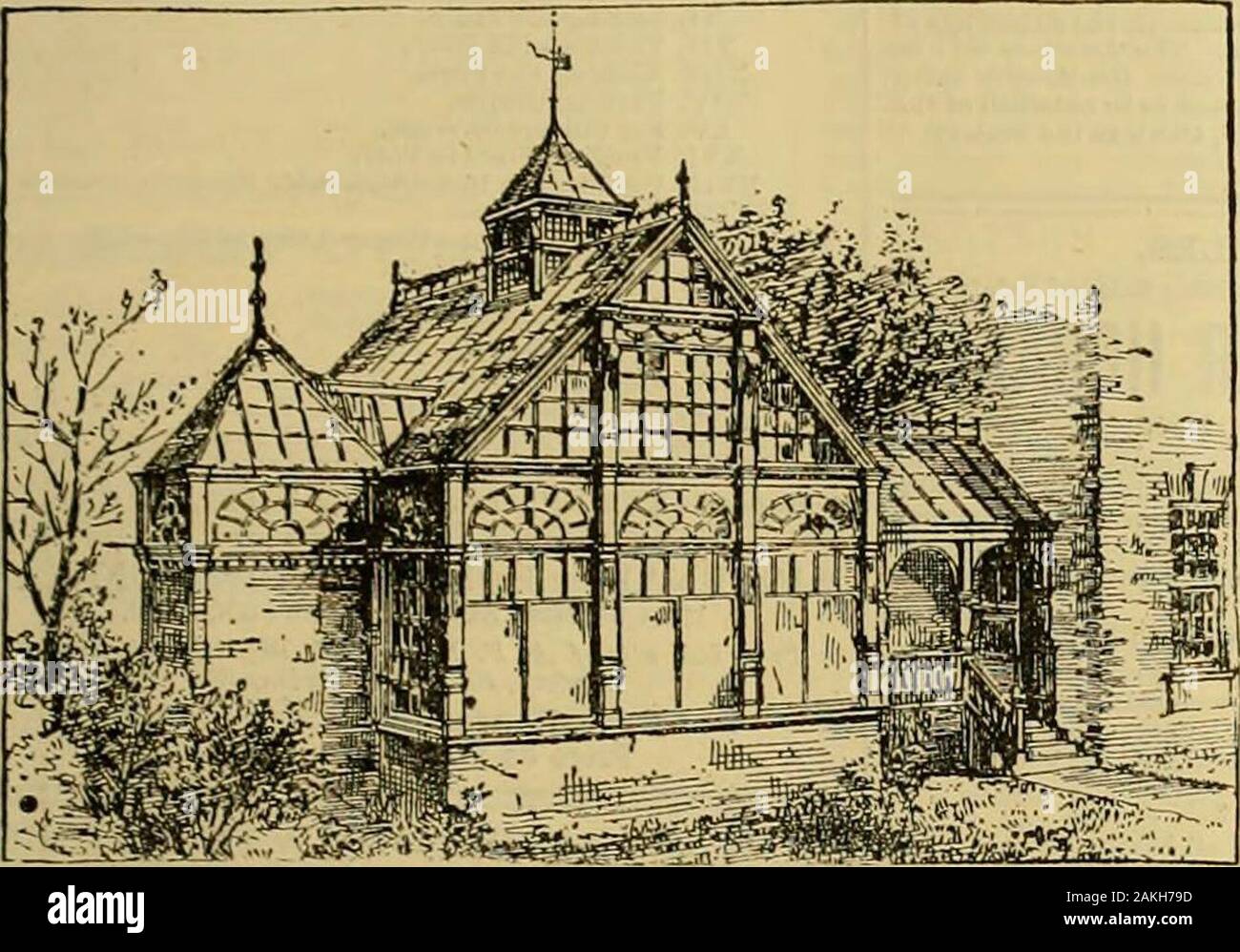 The Gardeners' chronicle : a weekly illustrated journal of horticulture and allied subjects . NEWCATALOGUE of Greenhouses & GardenIVamea, just issued willbe sent, post-free, to anyaddress, on reference tothis advertisement. SEND FOR NEW PRICED ILLUSTRATED CATALOGUE.. GROMPTON& FAWKES, ^&lt;w-* HORTICULTURAIi BUILDERS, CHELMSFORD. NEW BOOK of Photo-Lilho-ti;rii]iluil Sketches of Winter Gar-&lt;i.Mi.4, Kanf^es of Hothouses, Viner-Iw, Arcliitwtural Conservatories,ttc, (jf various Designs and Sizes,recently constructed, erected, fitted,nini licated complete by us in differ-ent parts of the country Stock Photo