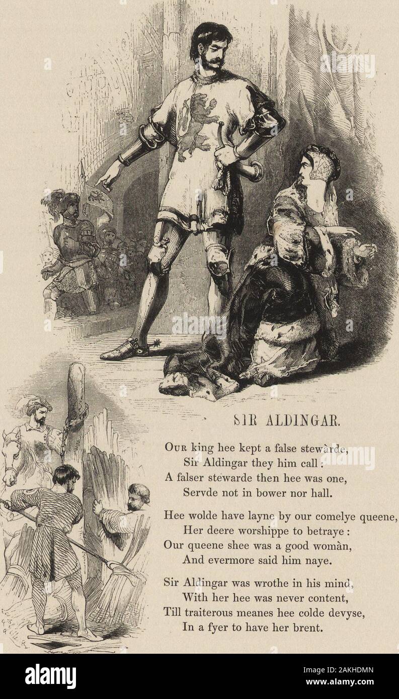 The Book Of British Ballads Bill Ald1ngak Our King Hee Kept A False Stewarde Sir Aldingar They Him Call A Falser Stewarde Then Hee Was One Servde Not In Bower Nor Hall