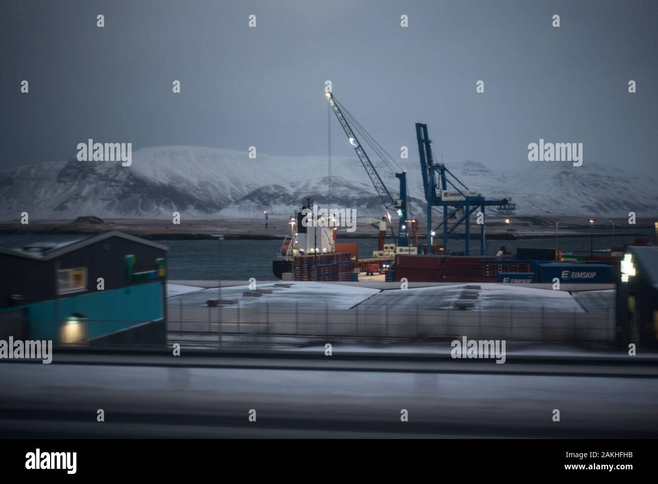 Reykjavik cargo port, Iceland, January 2020 Stock Photo Alamy
