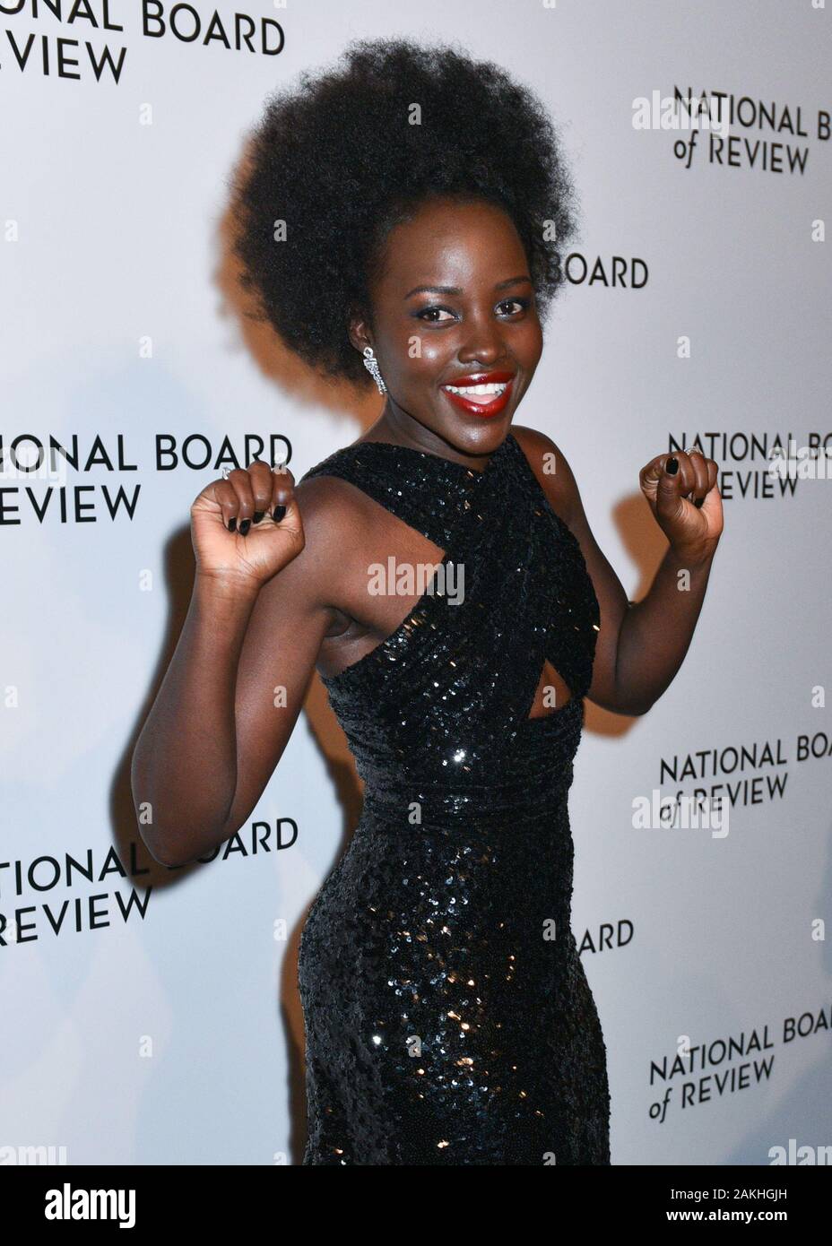 Lupita Nyong'o attends the 2020 National Board Of Review Gala on January 08, 2020 in New York City. Stock Photo