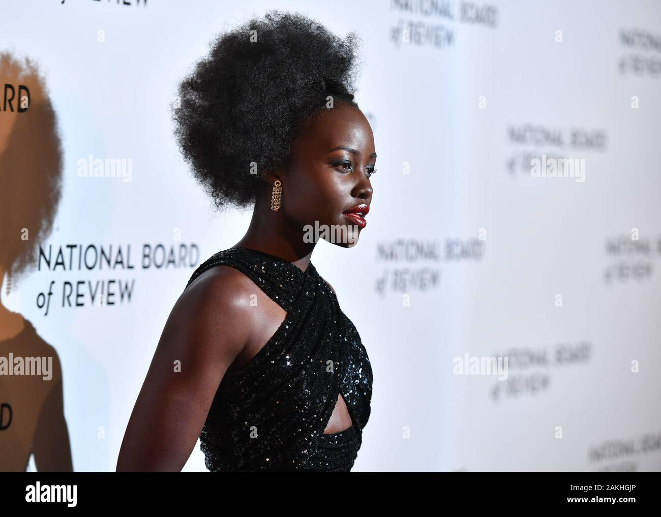 Lupita Nyong'o attends the 2020 National Board Of Review Gala on January 08, 2020 in New York City. Stock Photo