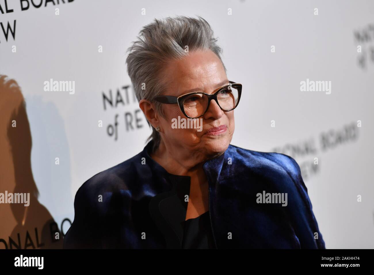 Kathy Bates attends the 2020 National Board Of Review Gala on January 08, 2020 in New York City. Stock Photo