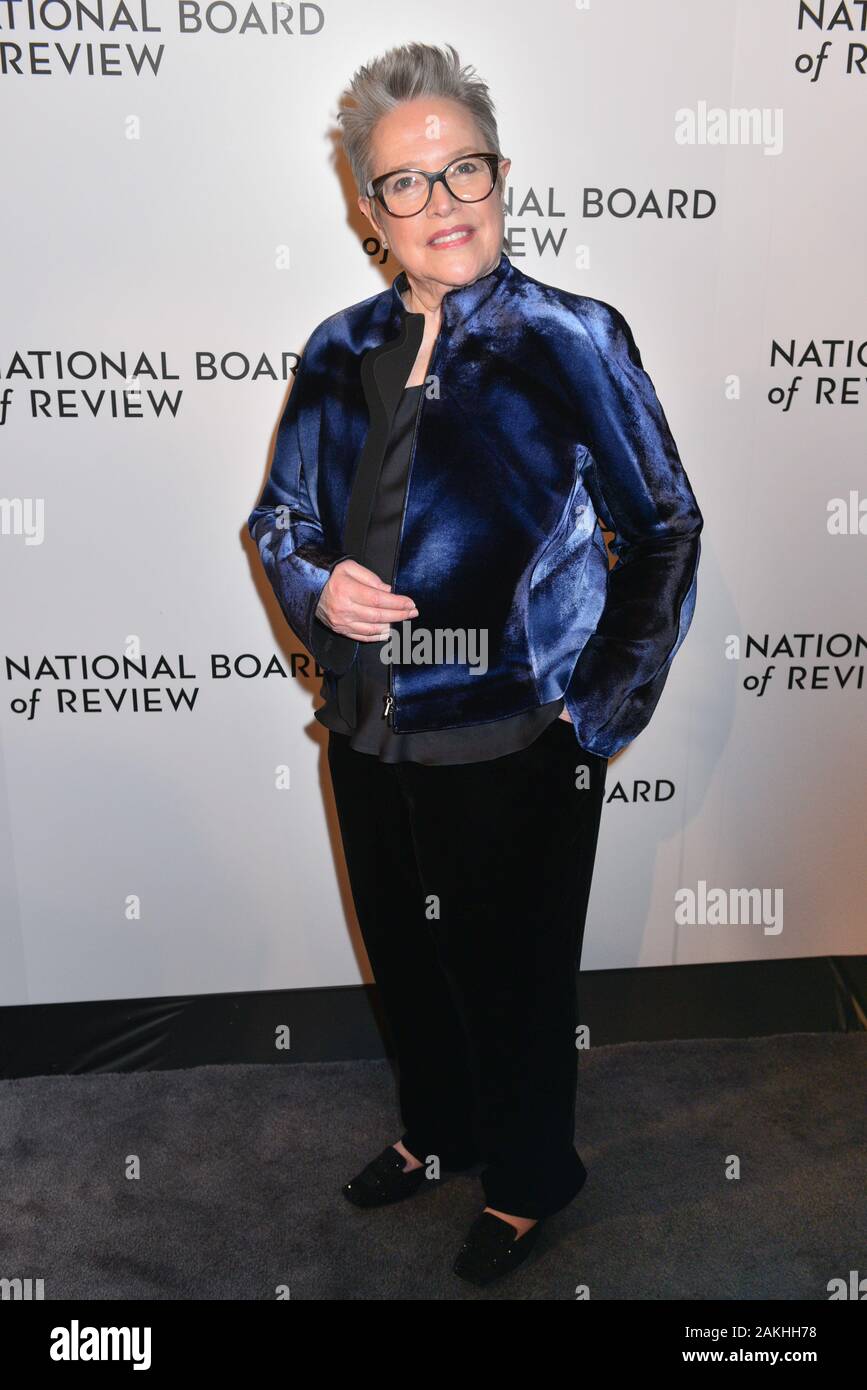 Kathy Bates attends the 2020 National Board Of Review Gala on January 08, 2020 in New York City. Stock Photo