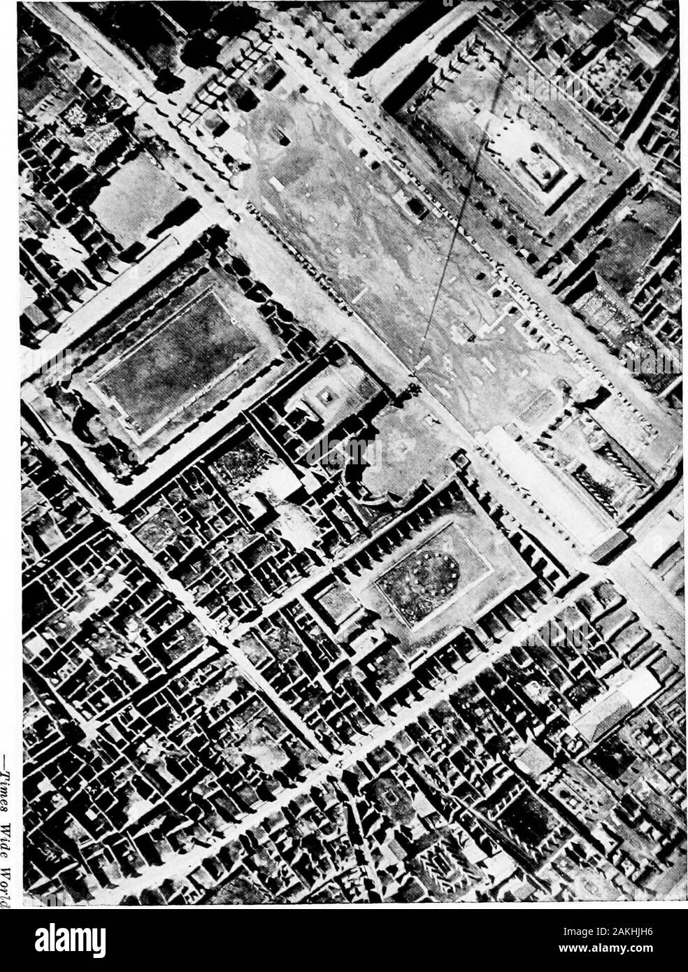 Buried cities . —International POMPEII FROM AN AIRPLANE. The roofs are