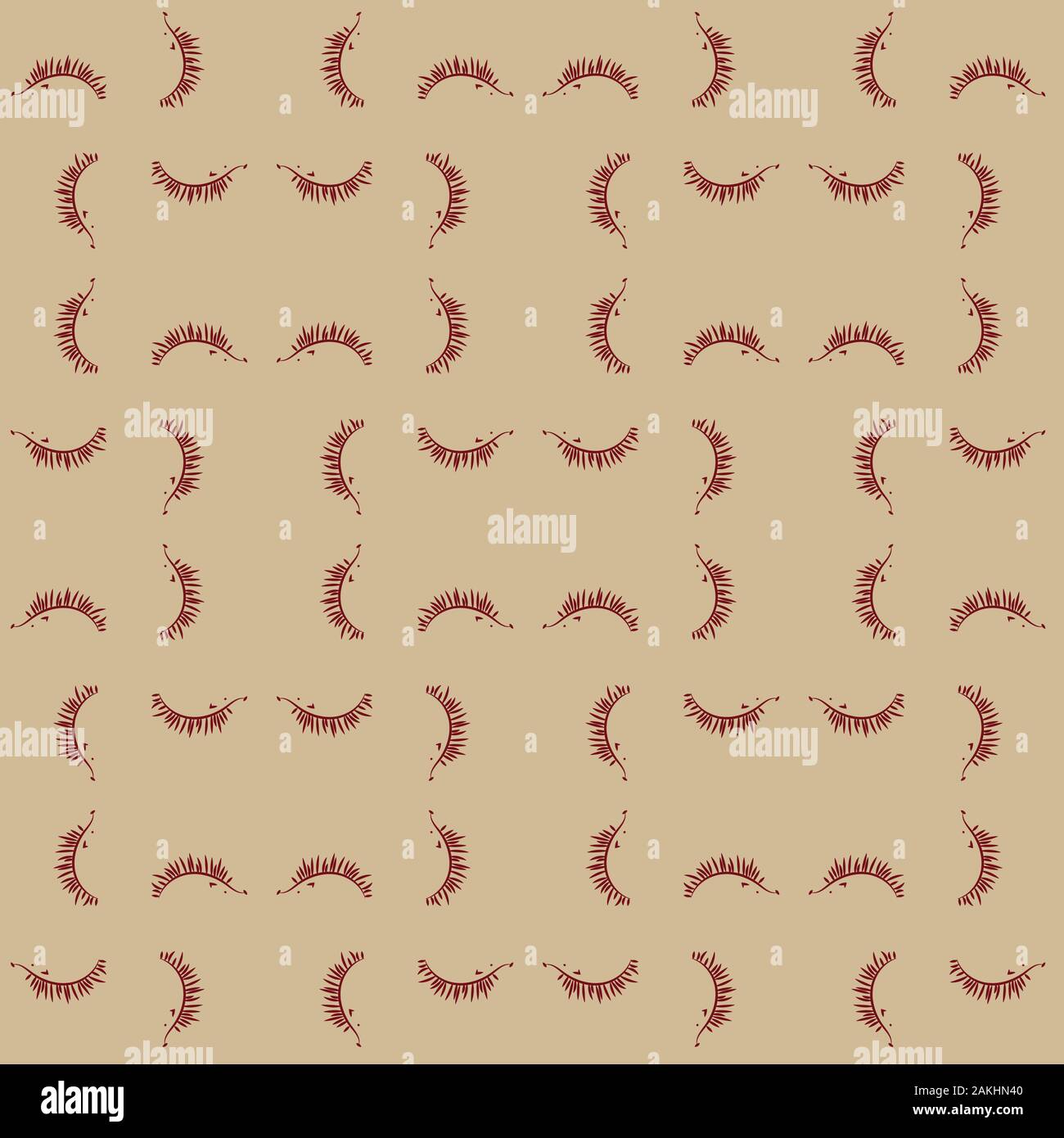 seamless vector pattern with little headgehogs in geometric layout Stock Vector