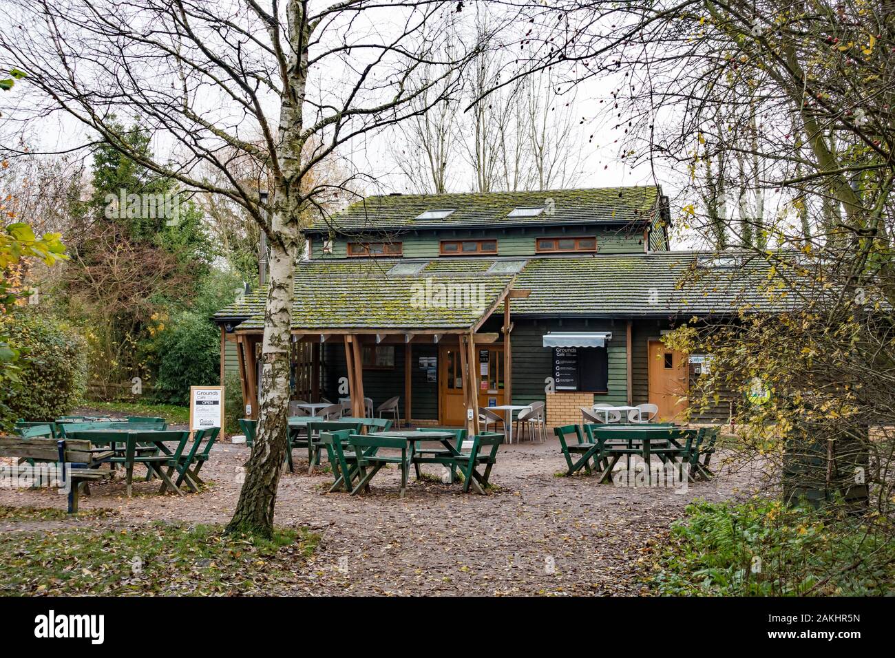 Milton park coffee shop and rangers office 2019 Stock Photo