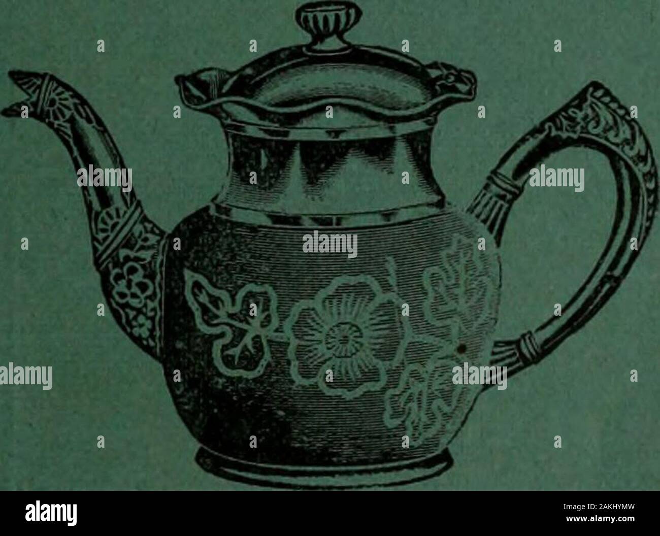 Silver teapot engraved hi-res stock photography and images - Alamy