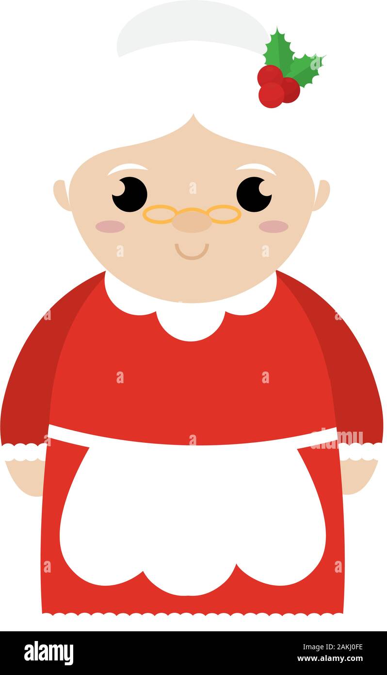 Isolated mrs claus cartoon Stock Vector Image & Art Alamy