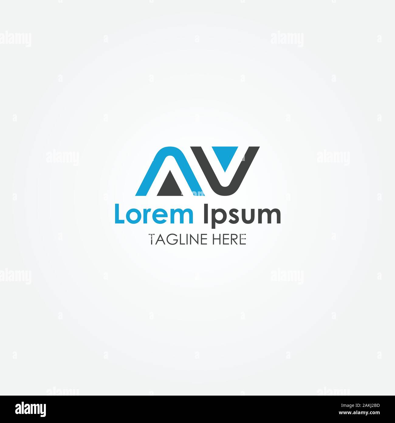 Premium Vector  Letter a v heart love logo design modern logo