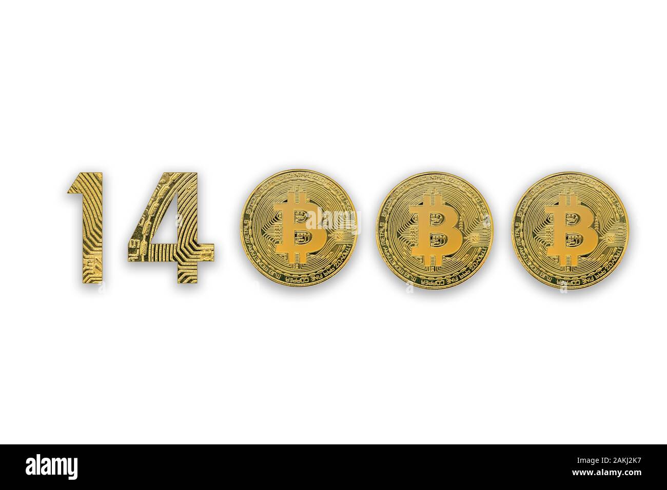 14000 bitcoin exchange rate, isolated. Crypto currency style for design  Stock Photo - Alamy