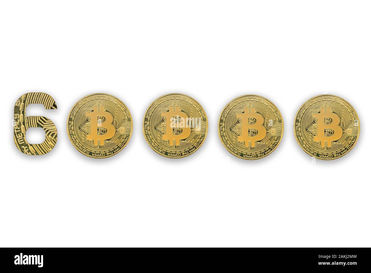60000 bitcoin exchange rate, isolated. Crypto currency style for design  Stock Photo - Alamy