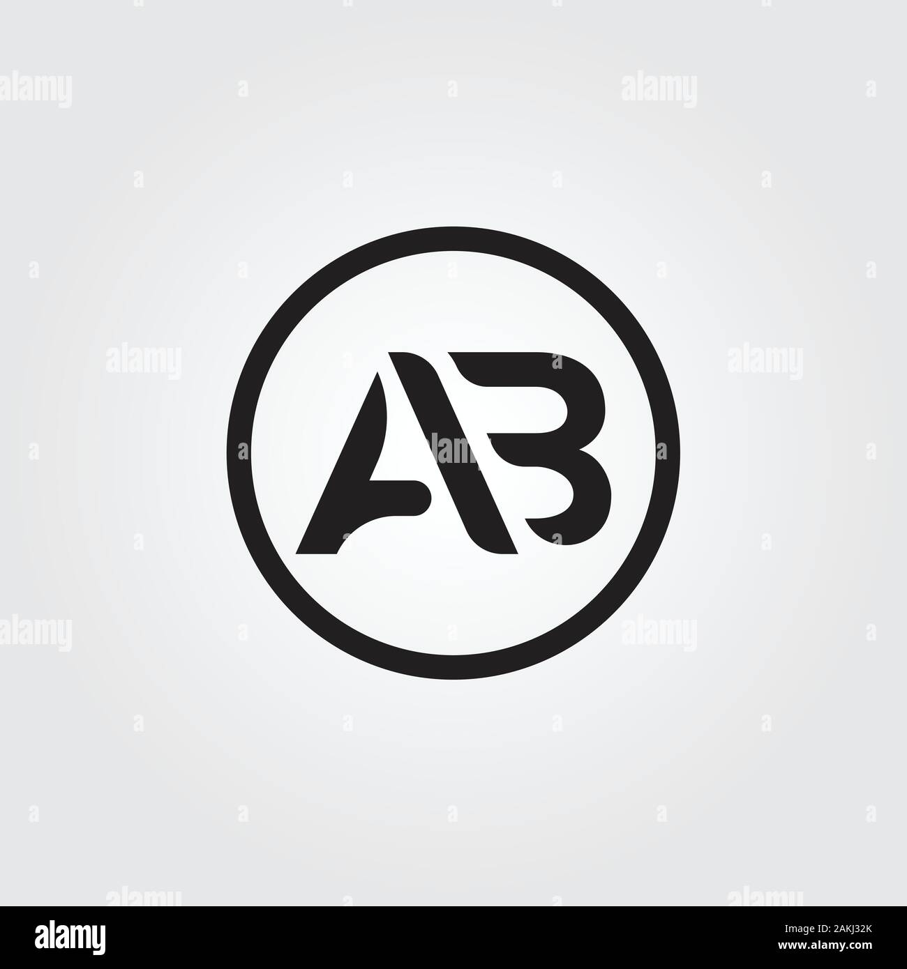 Initial AB Letter Logo With Creative Modern Business Typography Vector Template. Creative