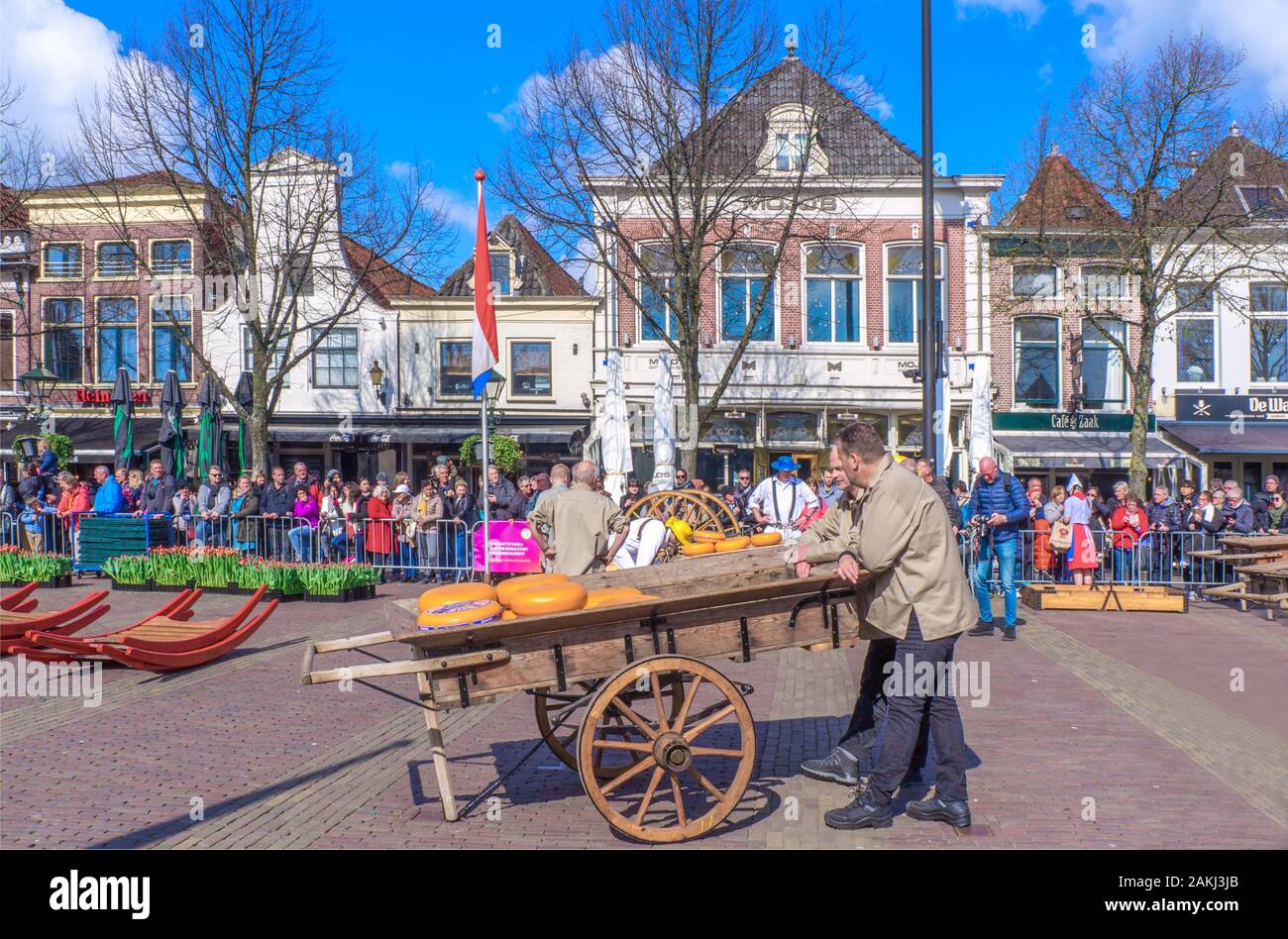 Alkmaar, the Netherlands April 12, 2019 Cheese festival in Alkmaar