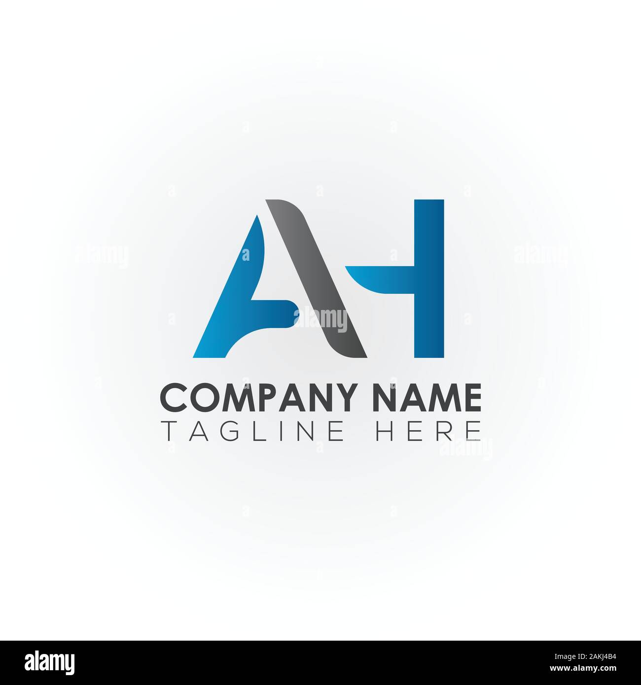 Initial AH Letter Logo With Creative Modern Business Typography Vector Template. Creative Abstract Letter AH Logo Vector. Stock Vector
